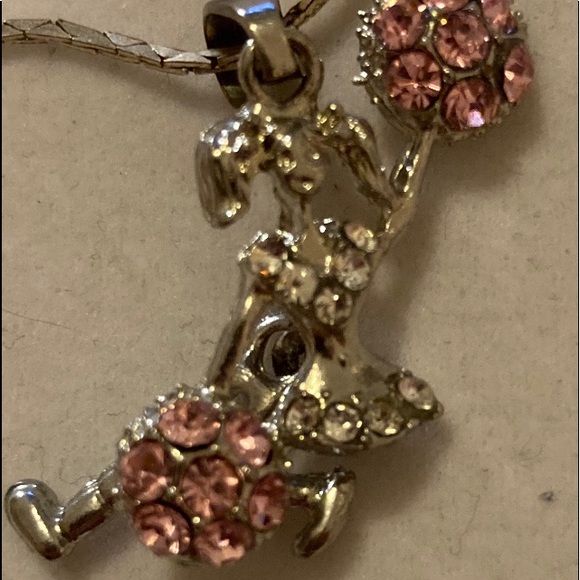 One Cheerleader with Articulated (Moving) Legs and One Megaphone Necklace (2) - Picture 2 of 6